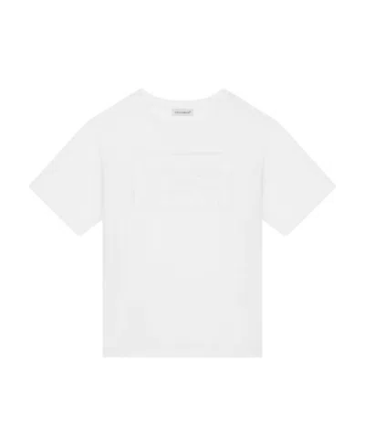 Dolce & Gabbana Logo-embossed Crew-neck T-shirt In White