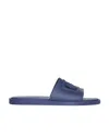 DOLCE & GABBANA LOGO-EMBOSSED CUT-OUT SLIDES