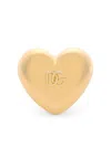 Dolce & Gabbana Logo-embossed Heart Ring In Gold
