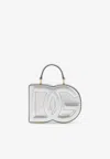 Dolce & Gabbana Metallic Leather Tote Bag In Silver