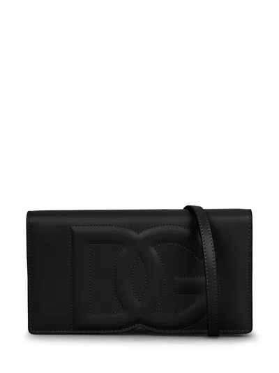 Dolce & Gabbana Logo-embossed Leather Crossbody Bag