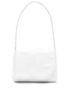 Dolce & Gabbana Logo-embossed Leather Shoulder Bag In White