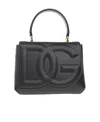 Dolce & Gabbana Logo-embossed Leather Tote Bag In Black