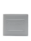Dolce & Gabbana Logo-embossed Leather Wallet In Grey