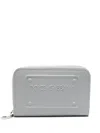 Dolce & Gabbana Logo-embossed Leather Wallet In Grey