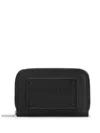 Dolce & Gabbana Embossed-logo Leather Purse In Black