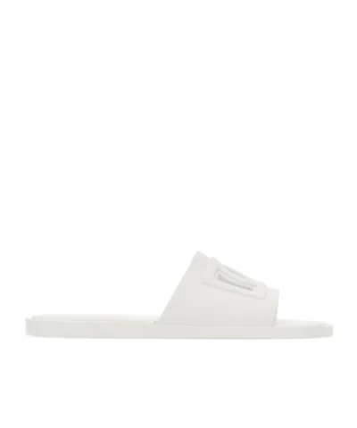 DOLCE & GABBANA DOLCE  GABBANA LOGO EMBOSSED SLIDES