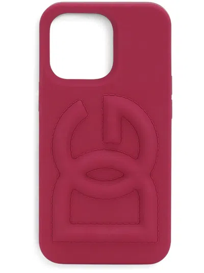 DOLCE & GABBANA LOGO-EMBOSSED PHONE CASE