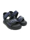 Dolce & Gabbana Logo-embossed Sandals In Blue