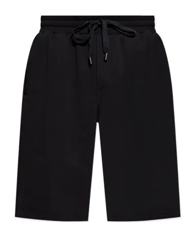 Dolce & Gabbana Logo-embossed Shorts In Black