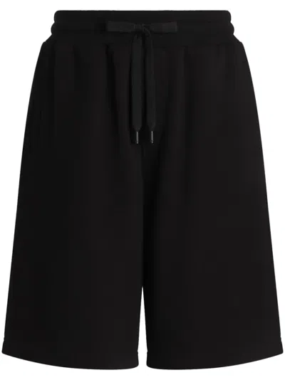 Dolce & Gabbana Cotton Jogging Shorts In Black