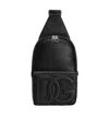 Dolce & Gabbana Dolce  Gabbana Logo Embossed Zipped Backpack In Black