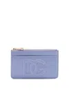 DOLCE & GABBANA LOGO EMBOSSED ZIPPED WALLET