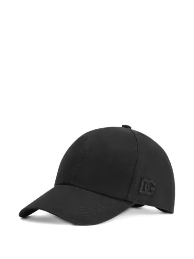 Dolce & Gabbana Logo-embroidered Baseball Cap In Black