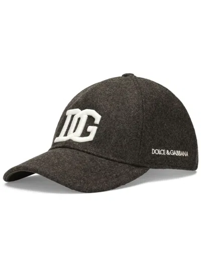 Dolce & Gabbana Logo Baseball Hat Men In Gray
