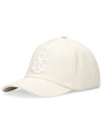 Dolce & Gabbana Logo-embroidered Baseball Cap In White