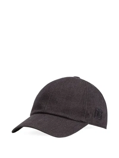 Dolce & Gabbana Logo-embroidered Cap In Brown