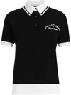 Dolce & Gabbana Logo-embroidered Cotton Polo Top In Black