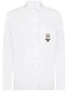 Dolce & Gabbana Cotton Martini-fit Shirt With Embroidery
