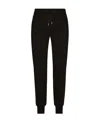 Dolce & Gabbana Dg Essential Technical Jersey Track Trousers In Black