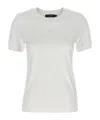 Dolce & Gabbana Embroidered Logo Crew Neck T-shirt In White