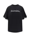 Dolce & Gabbana Logo-embroidered Lace-trimmed T-shirt In Black