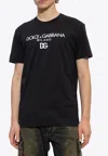 Dolce & Gabbana Jersey Round-neck T-shirt With Dg Milano Embroidery In Black