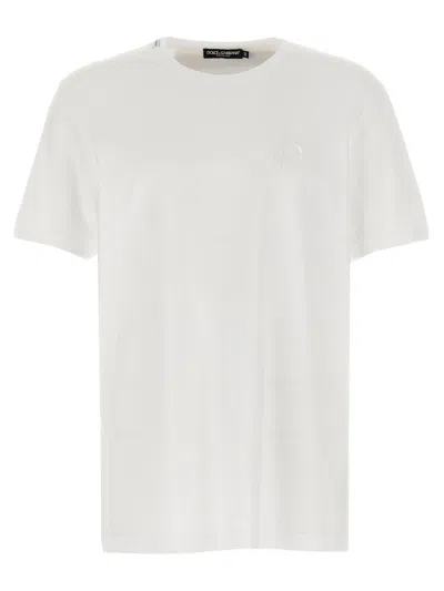 Dolce & Gabbana Logo Embroidery T-shirt In White