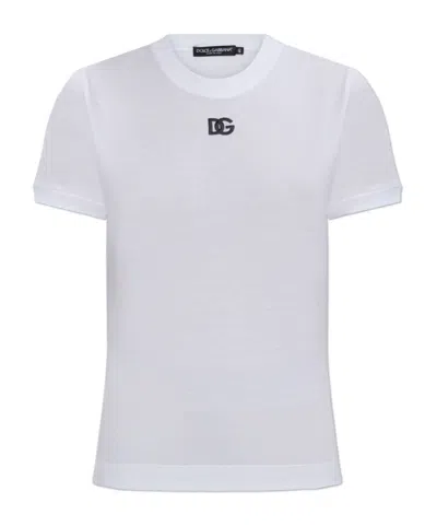 Dolce & Gabbana Short-sleeved T-shirt In White