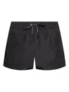 Dolce & Gabbana Logo-embroidered Drawstring Swim Shorts In Black
