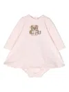 Dolce & Gabbana Embroidered-motif Dress Set In Pink