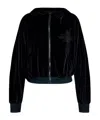 Dolce & Gabbana Logo Embroidery Chenille Hoodie In Black
