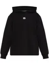 Dolce & Gabbana Logo-embroidered Hoodie In Black