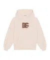Dolce & Gabbana Logo-embroidered Hoodie In Pink