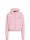 Dolce & Gabbana Logo-embroidered Hoodie In Pink