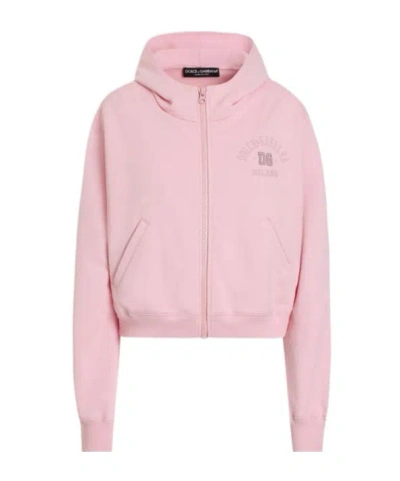 DOLCE & GABBANA DOLCE  GABBANA LOGO EMBROIDERED HOODIE