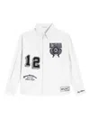 Dolce & Gabbana Logo-embroidered Long-sleeves Shirt In White