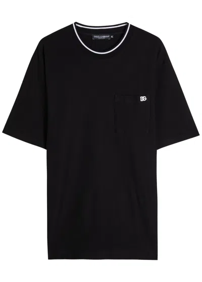 DOLCE & GABBANA DOLCE & GABBANA LOGO-EMBROIDERED PI