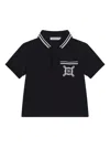 Dolce & Gabbana Logo-embroidered Polo Shirt In Blue