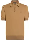 Dolce & Gabbana Logo-embroidered Polo Shirt In Neutrals
