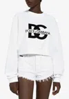 Dolce & Gabbana Logo-embroidered Pullover Sweatshirt In White