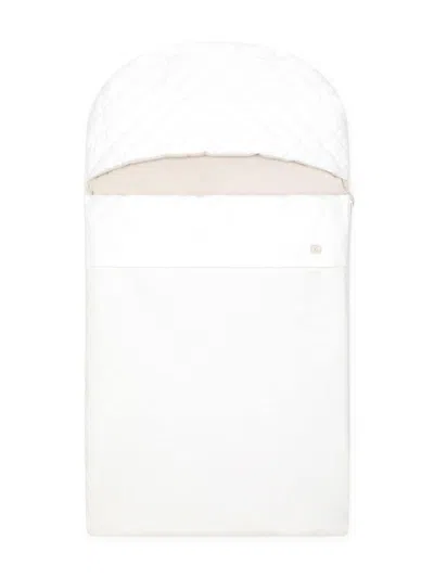 Dolce & Gabbana Logo-embroidered Quilted Jacquard Sleeping Bag In White