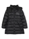 Dolce & Gabbana Logo-embroidered Quilted Padded Coat In Black