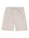 Dolce & Gabbana Logo-embroidered Shorts In Neutral