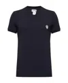 Dolce & Gabbana Crown And Laurel Patch Crewneck T-shirt In Black