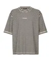 Dolce & Gabbana Striped Short-sleeved T-shirt In Black