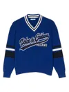 Dolce & Gabbana Logo-embroidered Sweater In Blue
