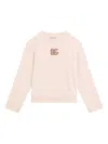 Dolce & Gabbana Logo-embroidered Sweatshirt In Pink