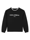 Dolce & Gabbana Logo-embroidered Sweatshirt In Black
