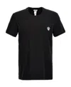 Dolce & Gabbana Tricolor Logo Stretch Cotton T-shirt In Black